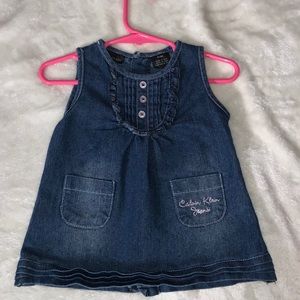 Calvin Klein baby girl denim dress